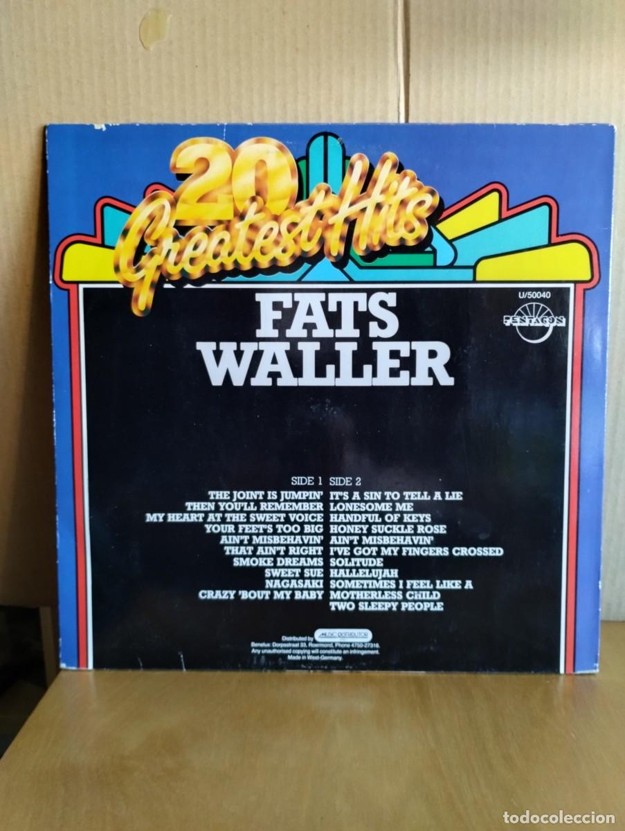 Discos de vinilo: FATS WALLER ----- 20 GREATEST HITS - Foto 2