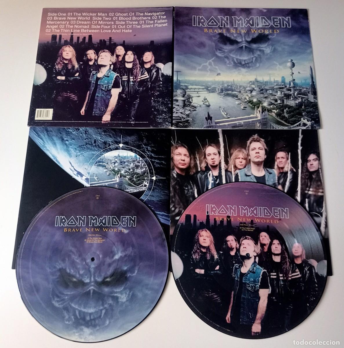 Discos de vinilo: LP IRON MAIDEN - BRAVE NEW WORLD - Foto 3