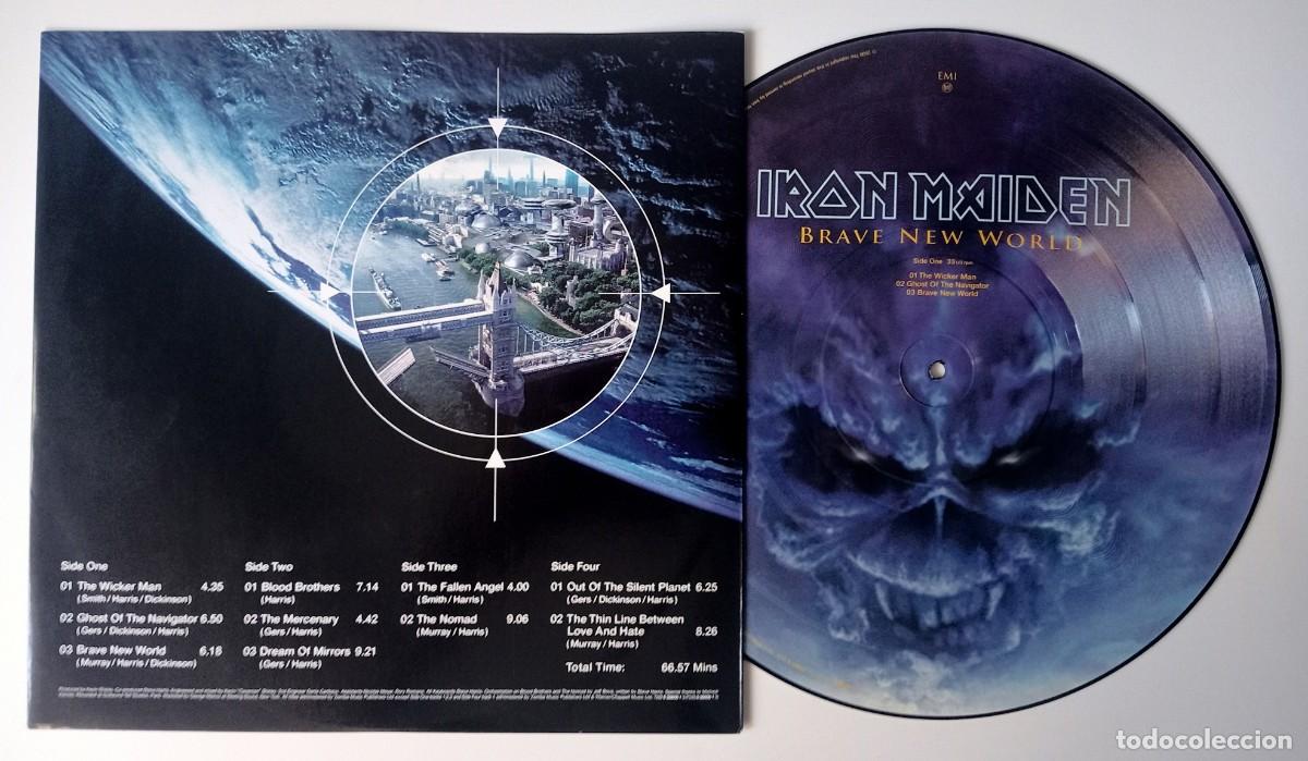 Discos de vinilo: LP IRON MAIDEN - BRAVE NEW WORLD - Foto 4