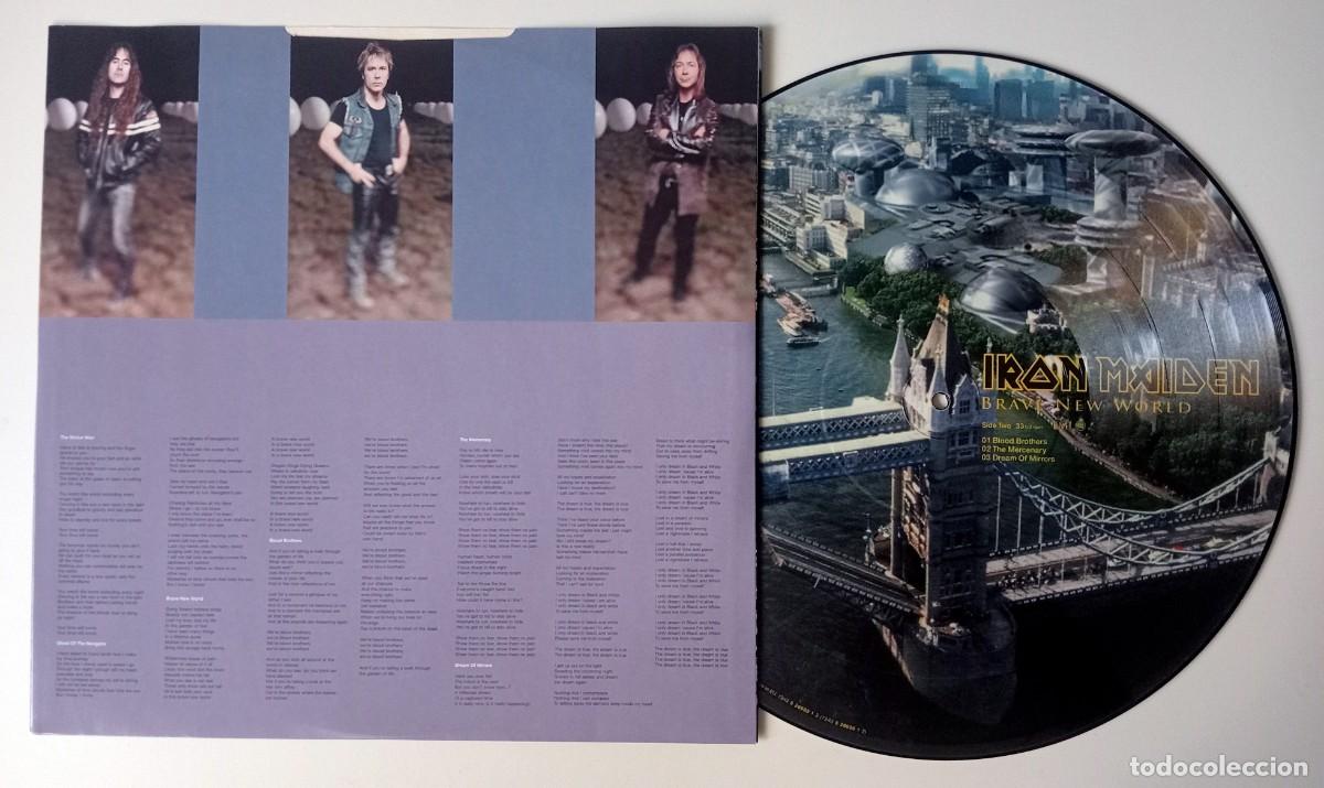 Discos de vinilo: LP IRON MAIDEN - BRAVE NEW WORLD - Foto 5