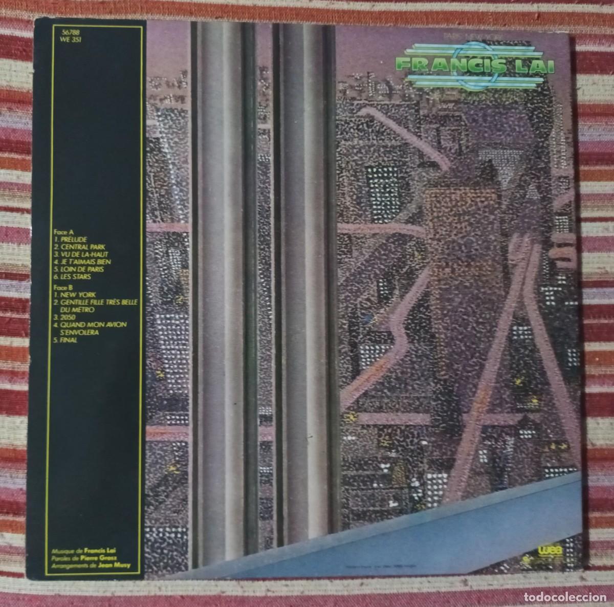Discos de vinilo: FRANCIS LAI - PARIS - NEW YORK - LP - Foto 2