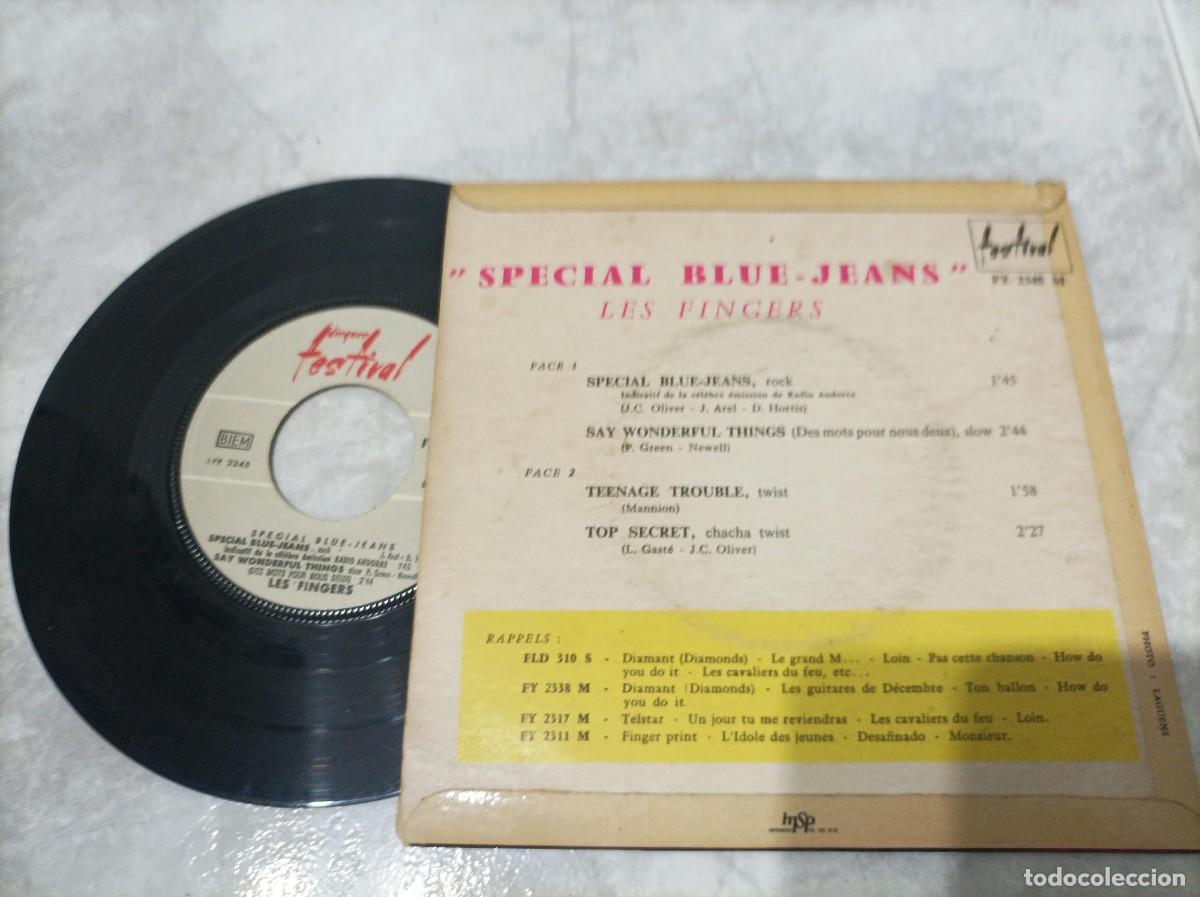 Discos de vinilo: Les fingers special blue-jeans - Foto 2
