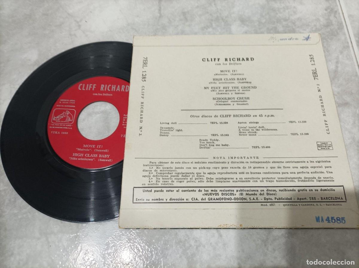 Discos de vinilo: Cliff Richard ep sello rojo - Foto 2