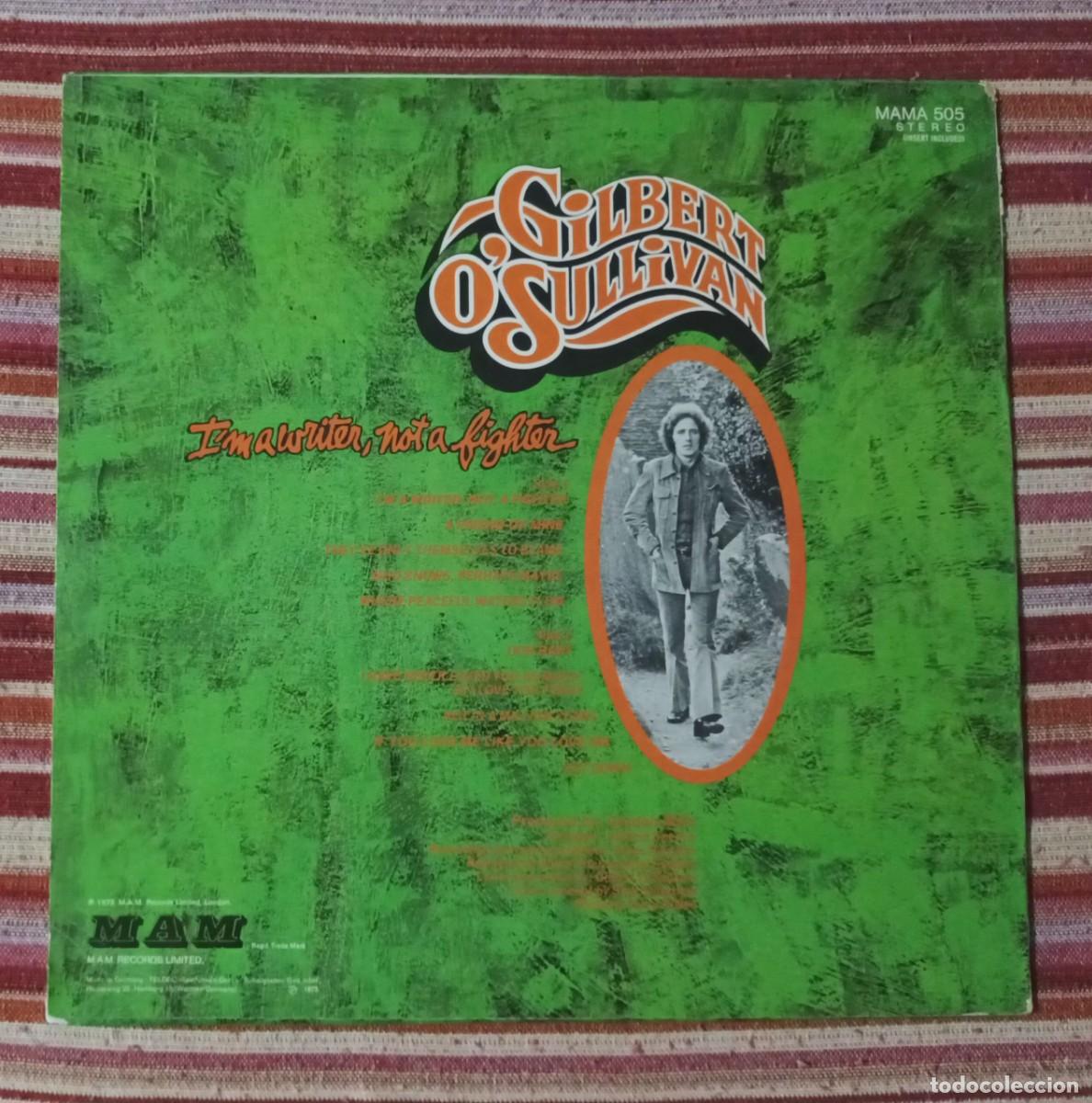 Discos de vinilo: GILBERT O&acute;SULLIVAN - I&acute;M A WRITTER, NOT A FIGHTER - LP - Foto 2
