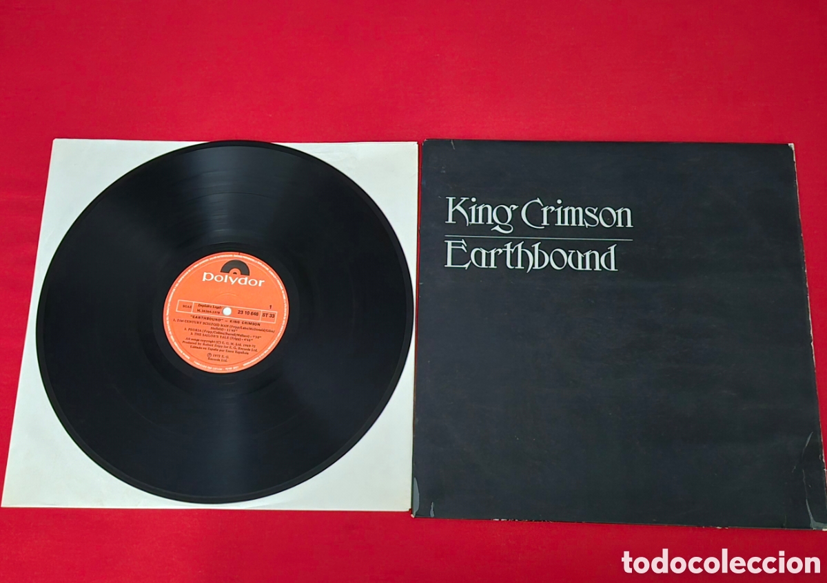 Discos de vinilo: King Crimson &ndash; Earthbound LP Spain - Foto 4