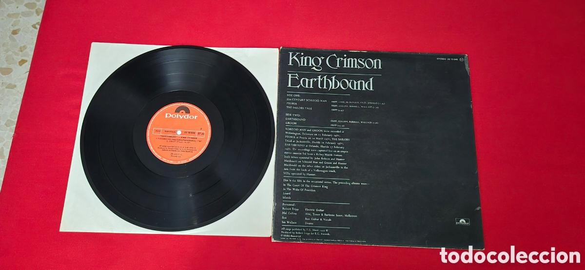 Discos de vinilo: King Crimson &ndash; Earthbound LP Spain - Foto 6