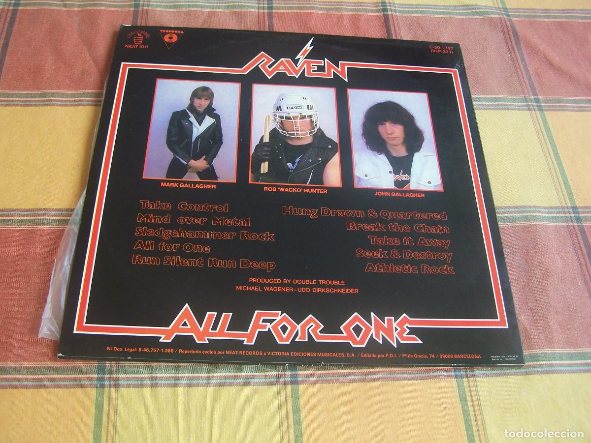 Discos de vinilo: Raven- All for one Lp - Foto 2