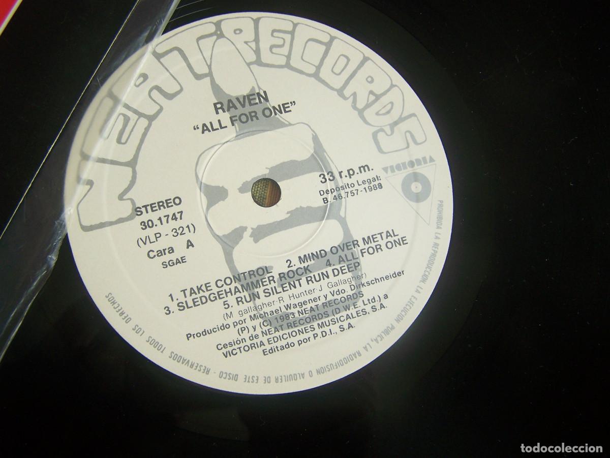 Discos de vinilo: Raven- All for one Lp - Foto 3