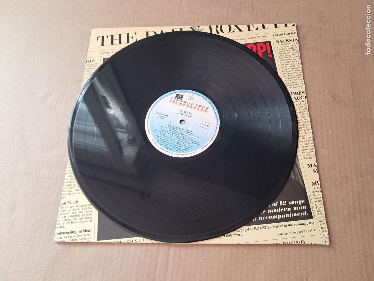 Discos de vinilo: ROXETTE - LOOK SHARP ! LP 1988 EDICION ESPA&Ntilde;OLA - Foto 4