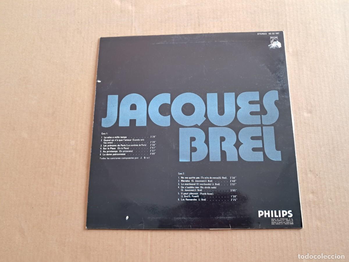 Discos de vinilo: JACQUES BREL - DISCO DE ORO LP 1976 EDICION ESPA&Ntilde;OLA - Foto 7