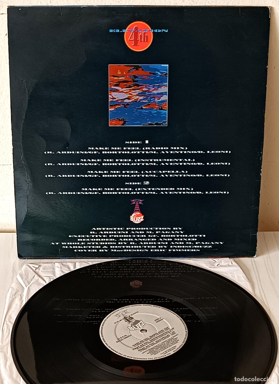 Discos de vinilo: ELEVATION 4TH - MAKE ME FEEL MAXI EDIC. BELGA - 1991 - Foto 2