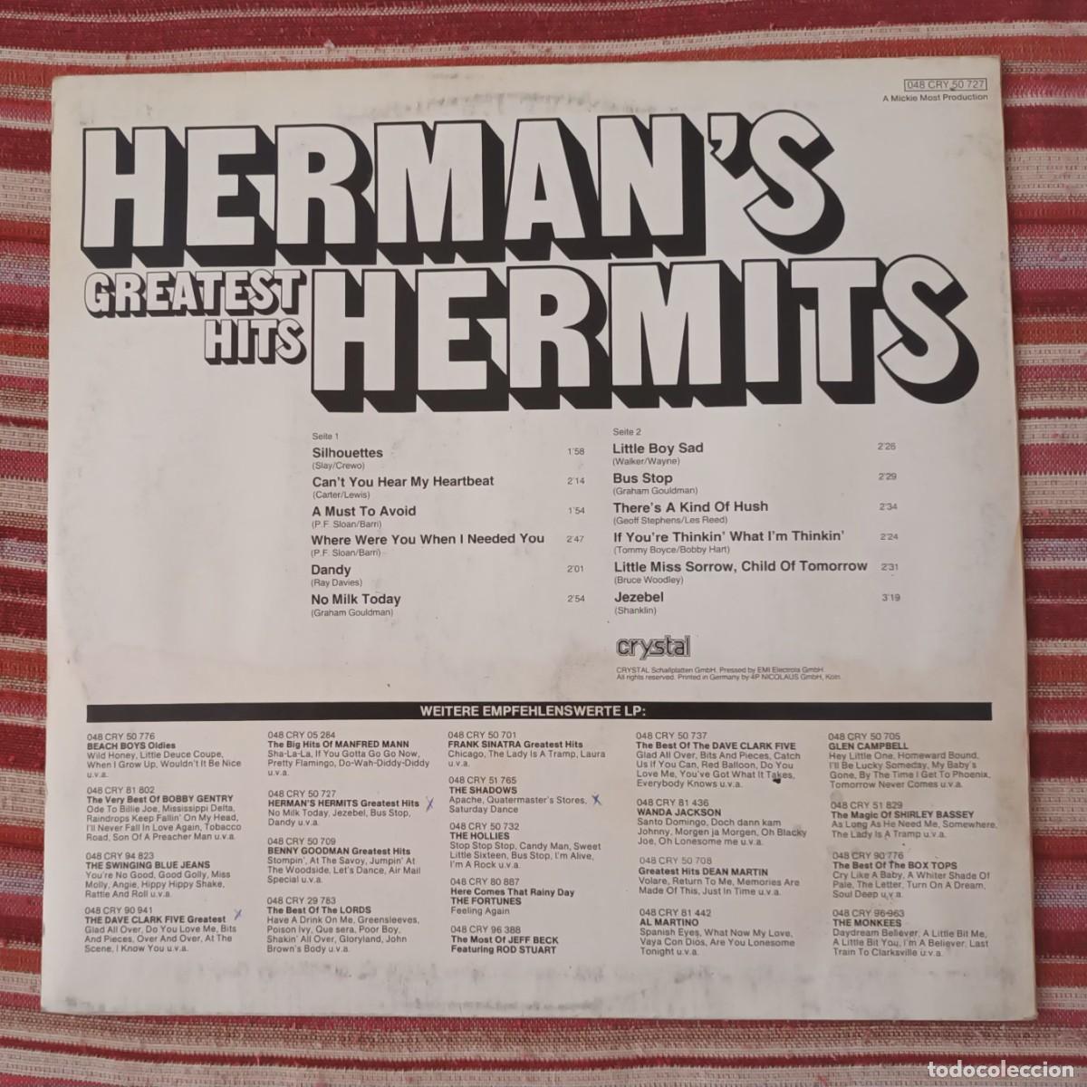 Discos de vinilo: HERMAN&acute;S HERMITS - GREAEST HITS - LP - Foto 2