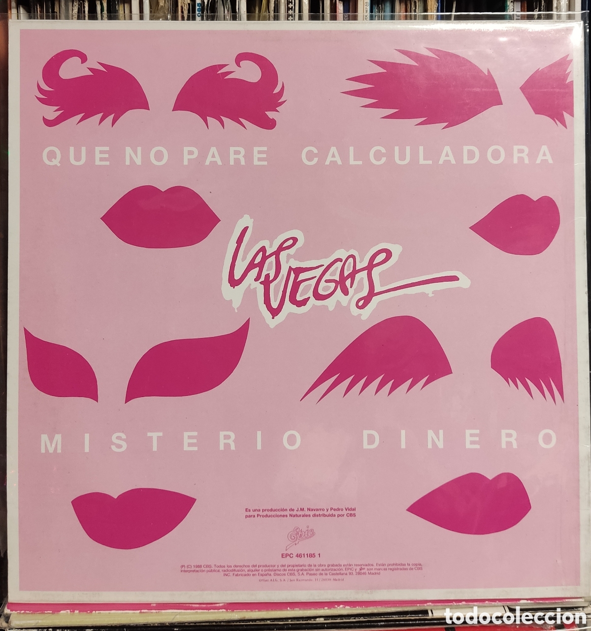 Discos de vinilo: LAS VEGAS - QUE NO PARE MAXISINGLE - Foto 2
