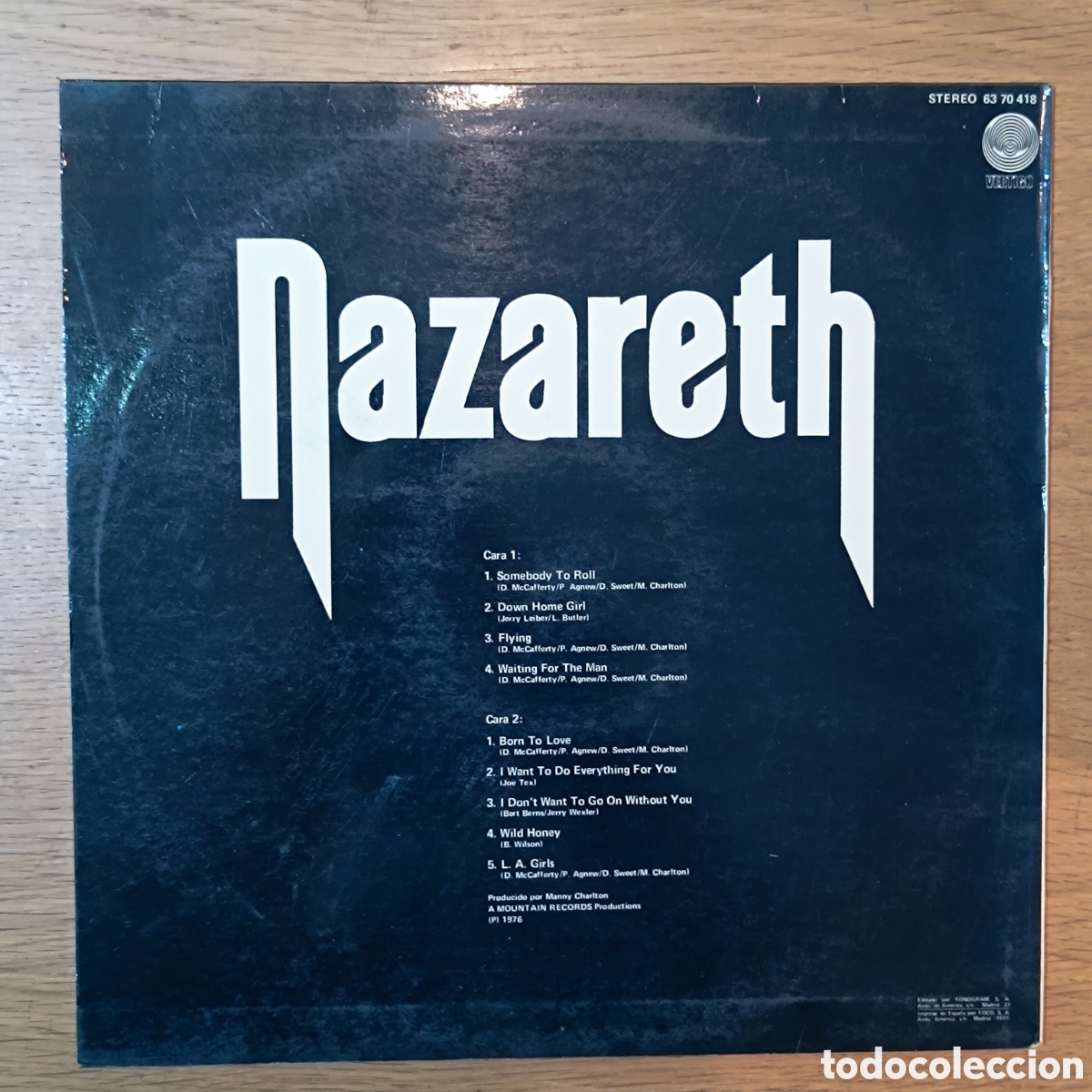 Discos de vinilo: Nazareth LP PlayNThe Game - Foto 2