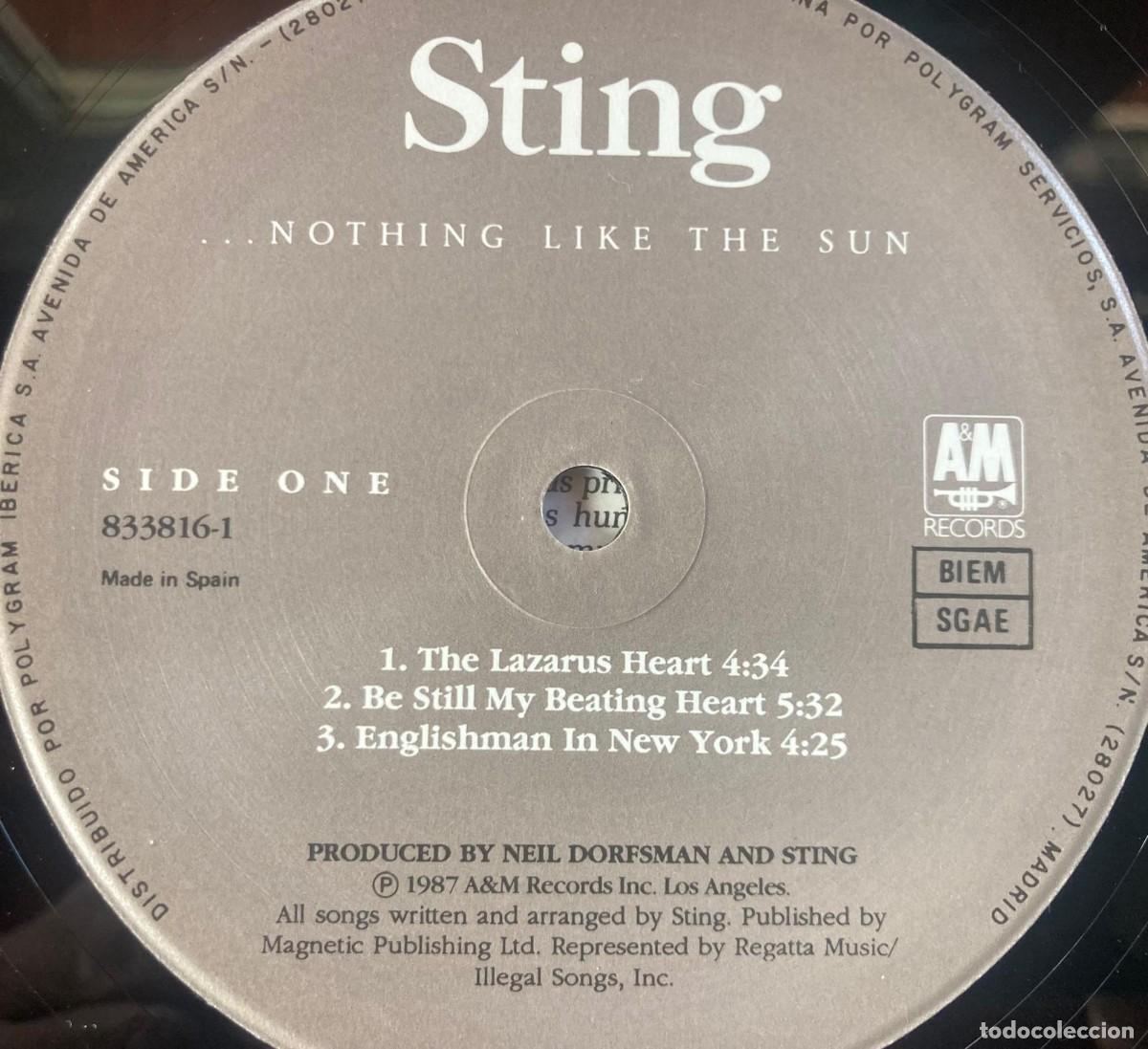 Discos de vinilo: STING - NOTHING LIKE THE SUN - Foto 9
