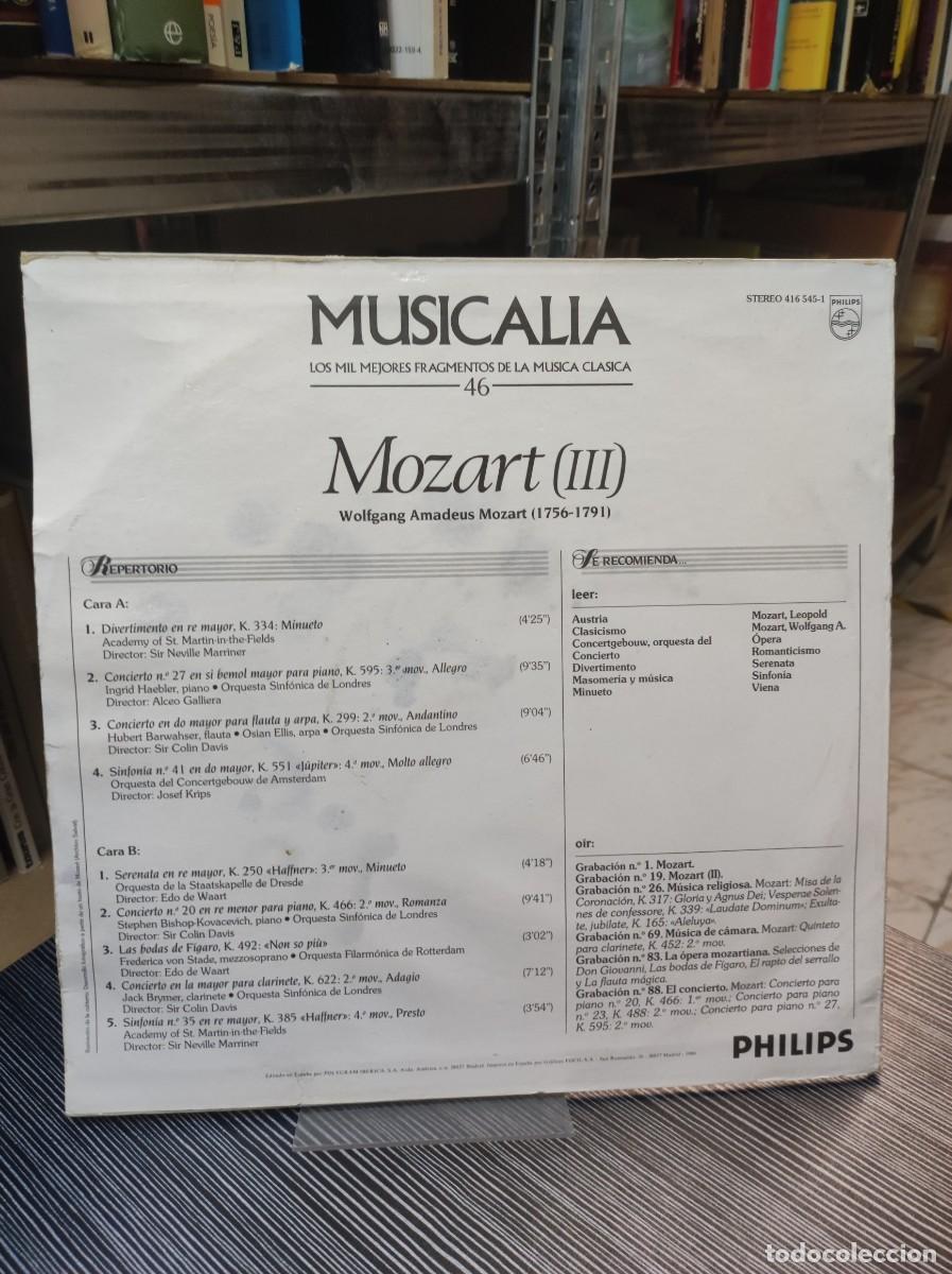 Discos de vinilo: Musicalia 46. Mozart (III) - Foto 2