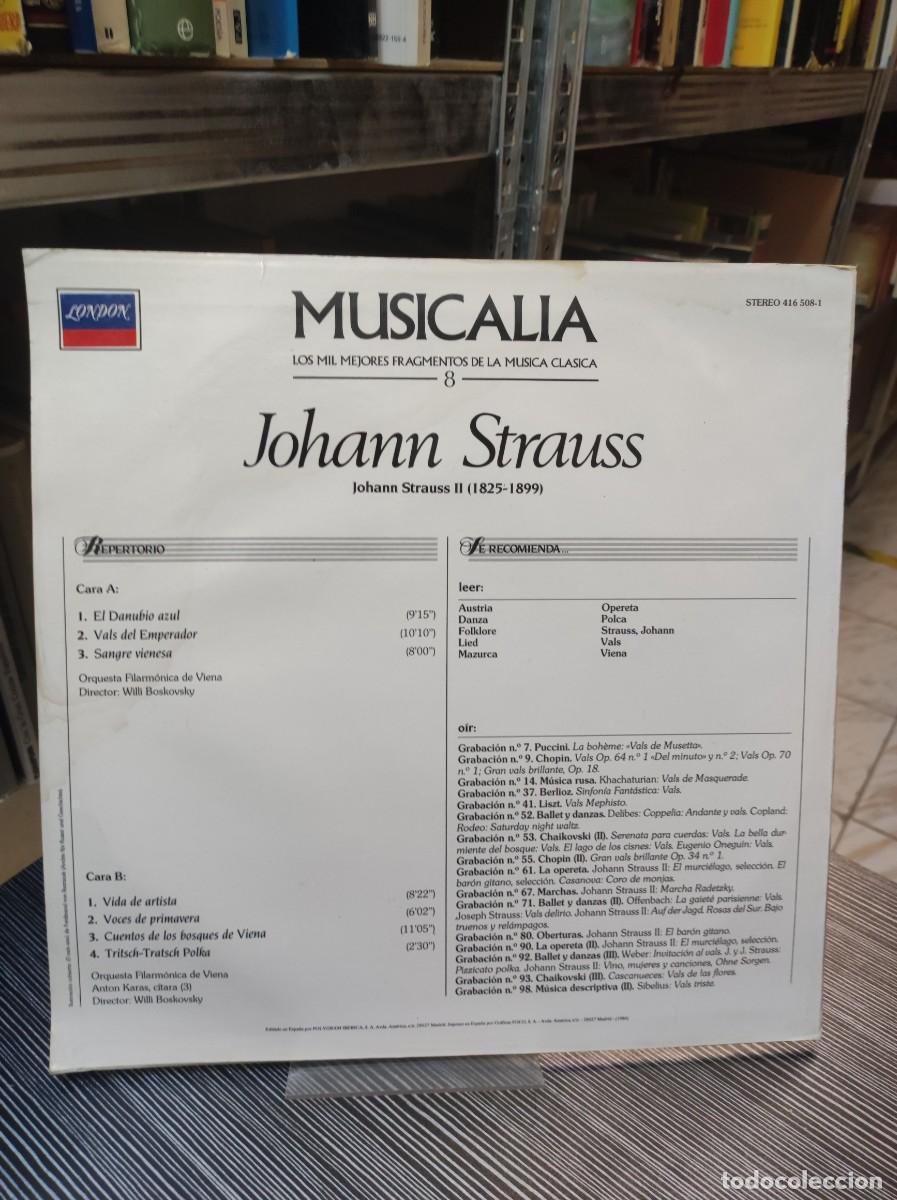 Discos de vinilo: Musicalia 8. Johann Strauss - Foto 2