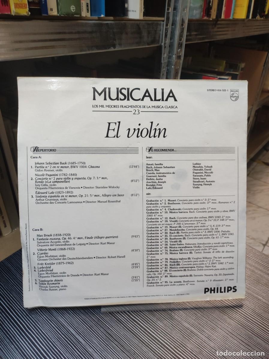 Discos de vinilo: Musicalia 23. El Violin - Foto 2