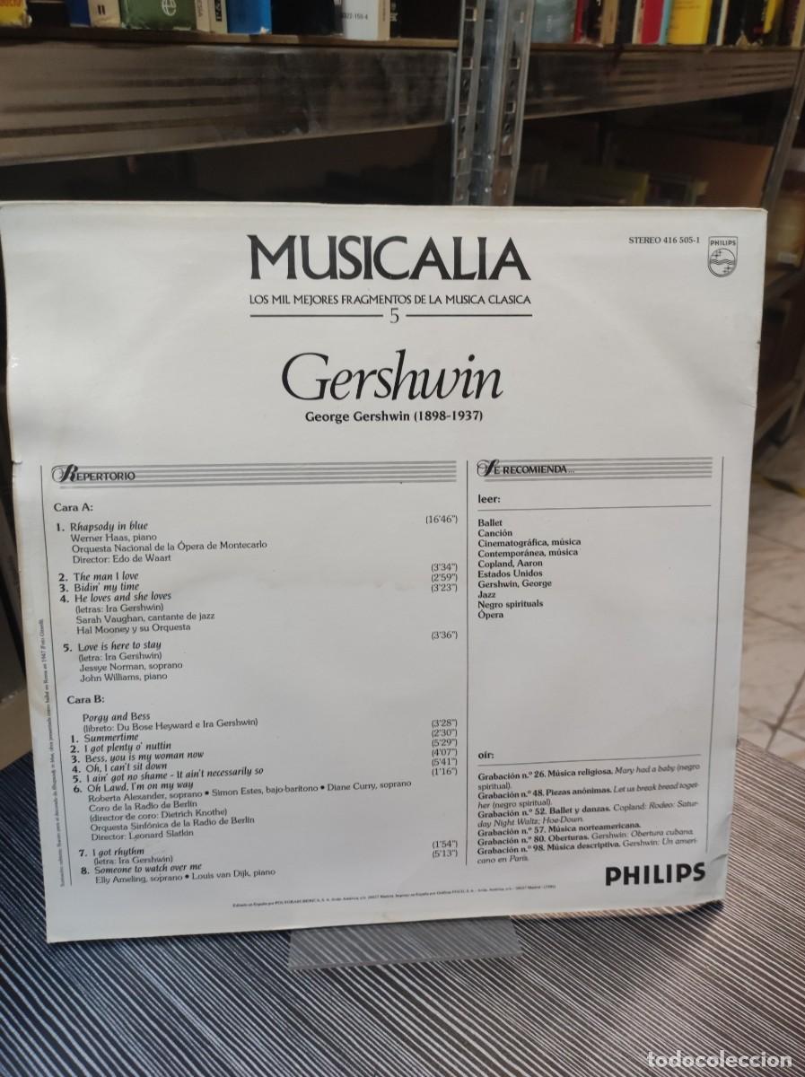 Discos de vinilo: Gershwin &ndash; Musicalia 5 - Foto 2