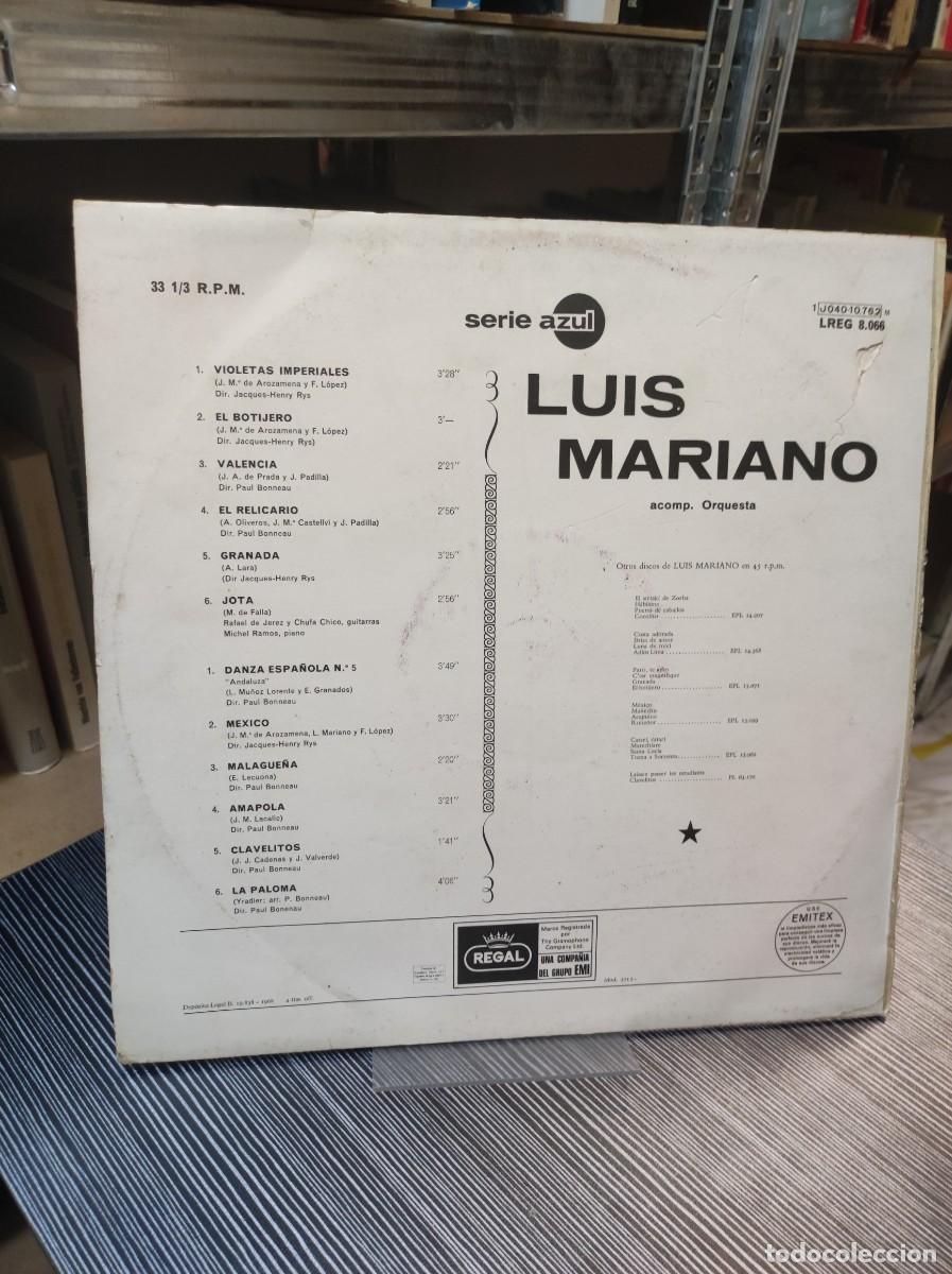 Discos de vinilo: Luis Mariano &ndash; Luis Mariano Acomp. Orquesta - Foto 2