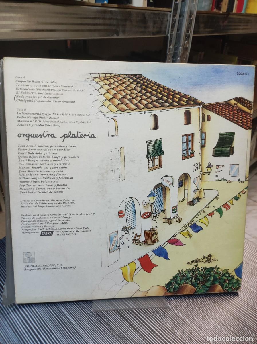 Discos de vinilo: ORQUESTA PLATERIA - ORQUESTA PLATERIA - Foto 2
