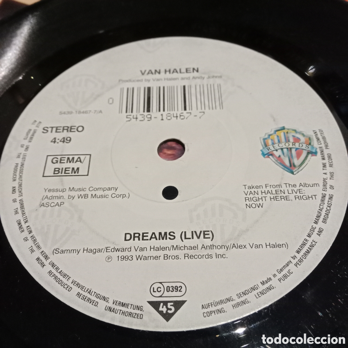 Discos de vinilo: LOTE VAN HALEN - 3 SINGLE 7&rdquo; - Foto 4