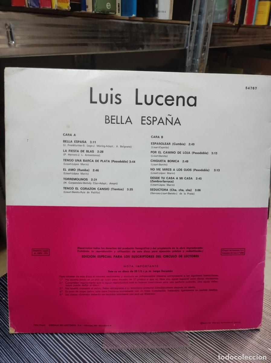 Discos de vinilo: Luis Lucena &ndash; Bella Espa&ntilde;a - Foto 2