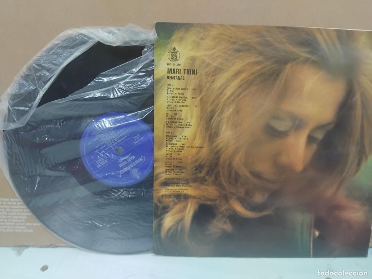 Discos de vinilo: MARI TRINI. VENTANAS. LP HISPA VOX 1973. - Foto 2