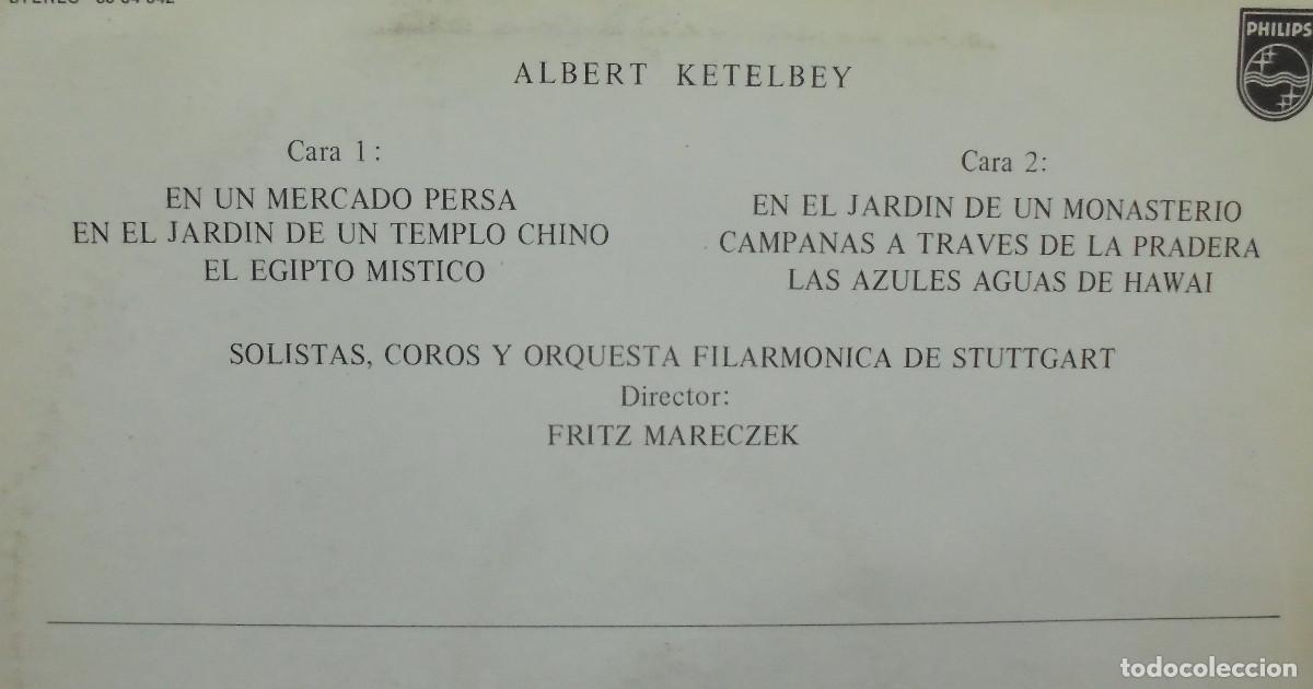 Discos de vinilo: Albert Ketelbey. Philips 1980 -- LP - Foto 2