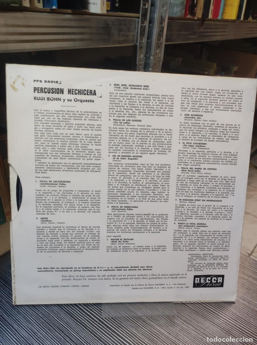 Discos de vinilo: Rudi Bohn y Su Orquesta &ndash; Percusion Hechicera - Foto 2
