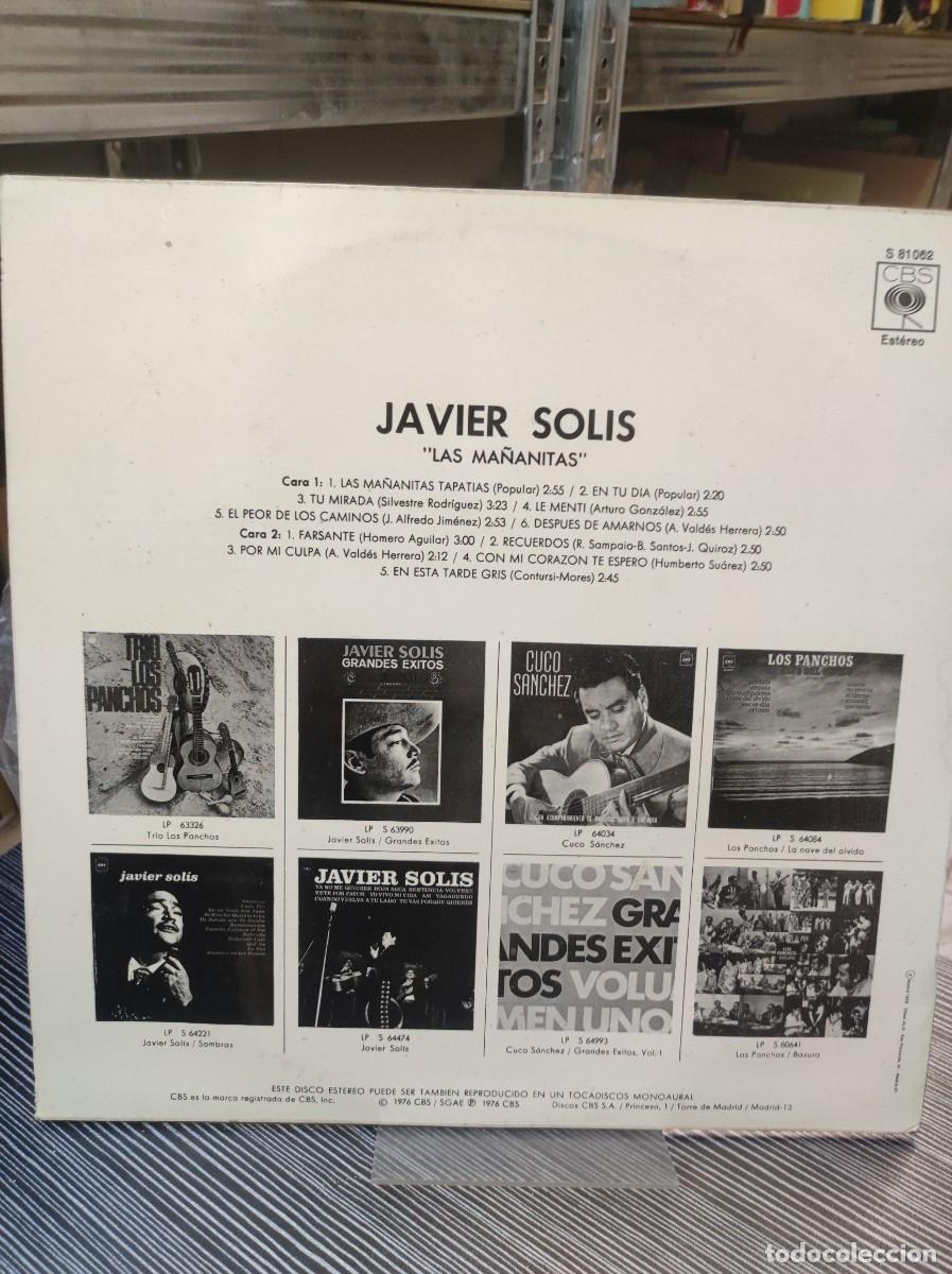 Discos de vinilo: JAVIER SOLIS LAS MA&Ntilde;ANITAS - Foto 2