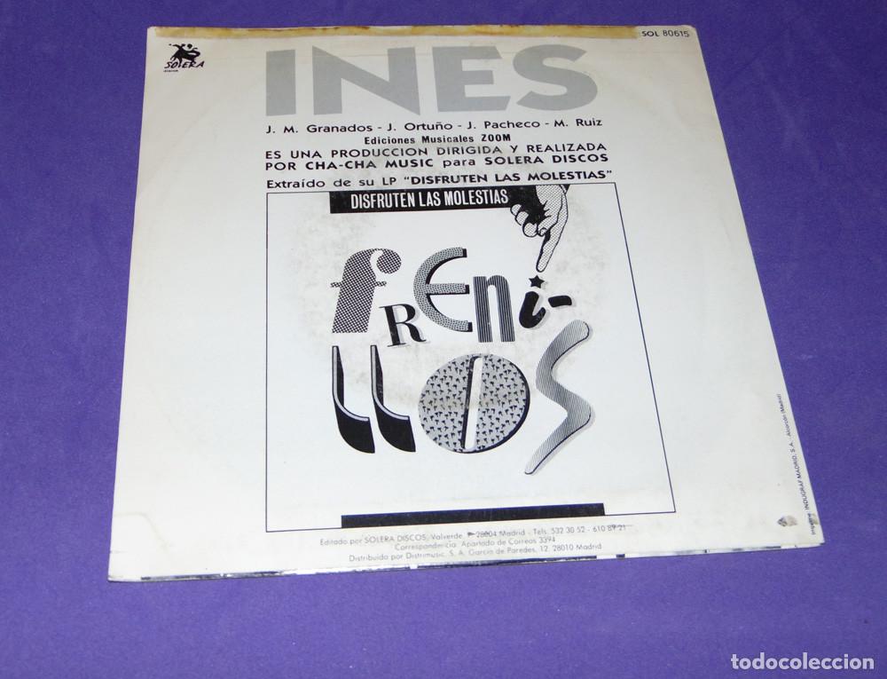 Discos de vinilo: FRENILLOS &ndash; Ines - SINGLE PROMO 1989 - Foto 3