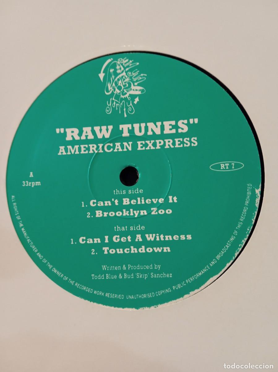 Discos de vinilo: RAW TUNES- AMERICAN EXPRESS. MAXISINGLE - Foto 2