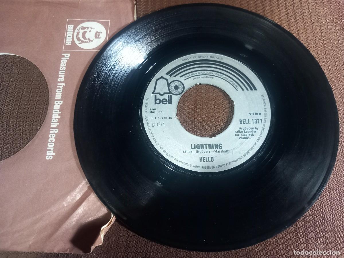 Discos de vinilo: Hello / Tell Him - Lightning / Single 7&rdquo; - Foto 2