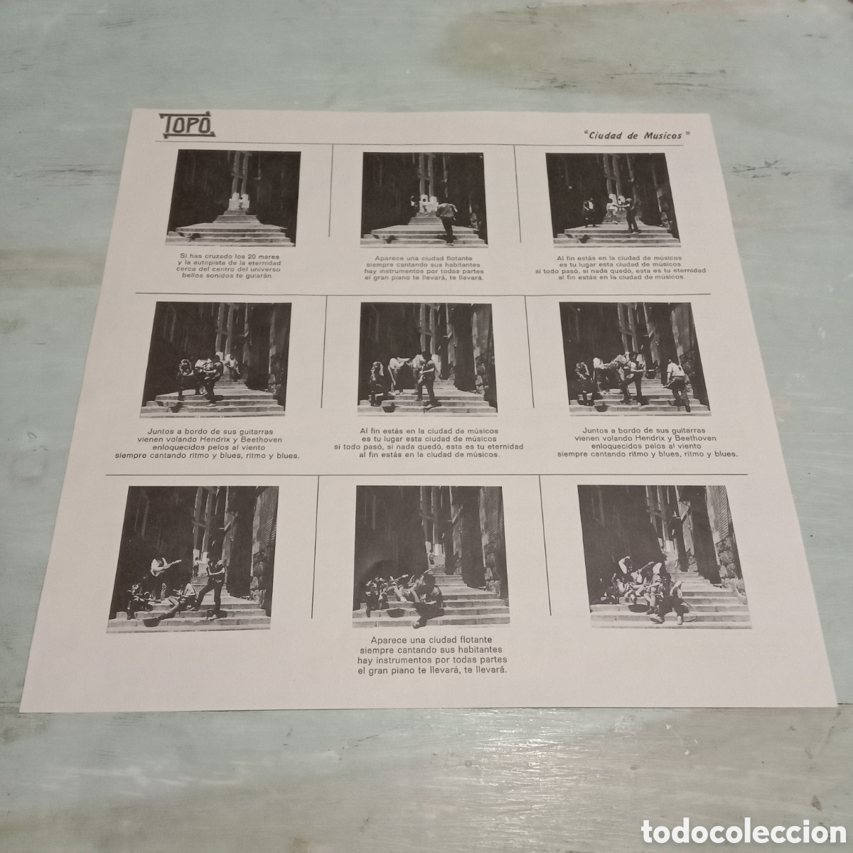Discos de vinilo: TOPO - CIUDAD DE MUSICOS - LP - Foto 4