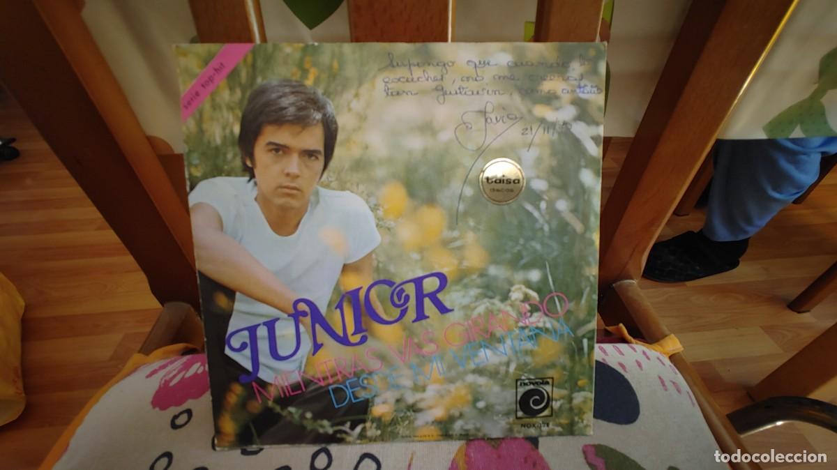 Discos de vinilo: JUNIOR-SINGLE MIENTRAS VAS GIRANDO - Foto 2