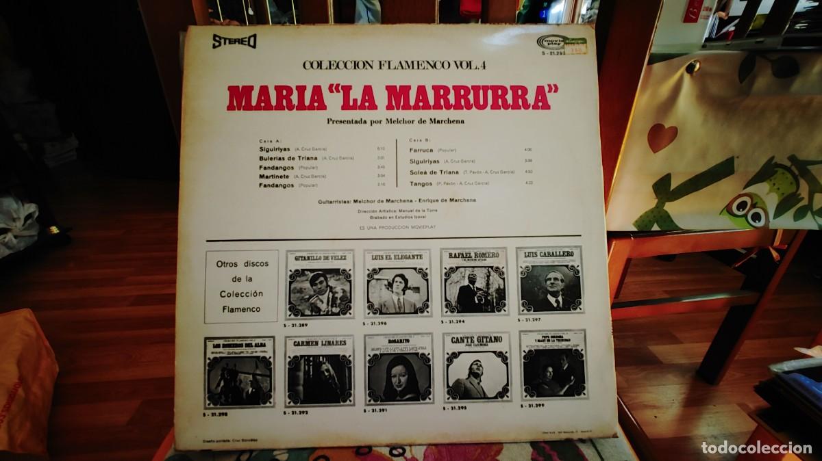 Discos de vinilo: MARIA LA MARRURRA-LP 1971 - Foto 2