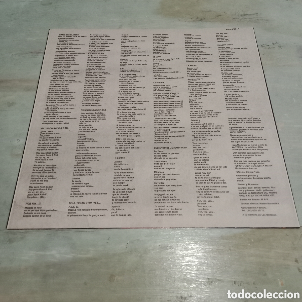 Discos de vinilo: PLATERO Y TU - HAY POCO ROCK & ROLL - LP - Foto 5