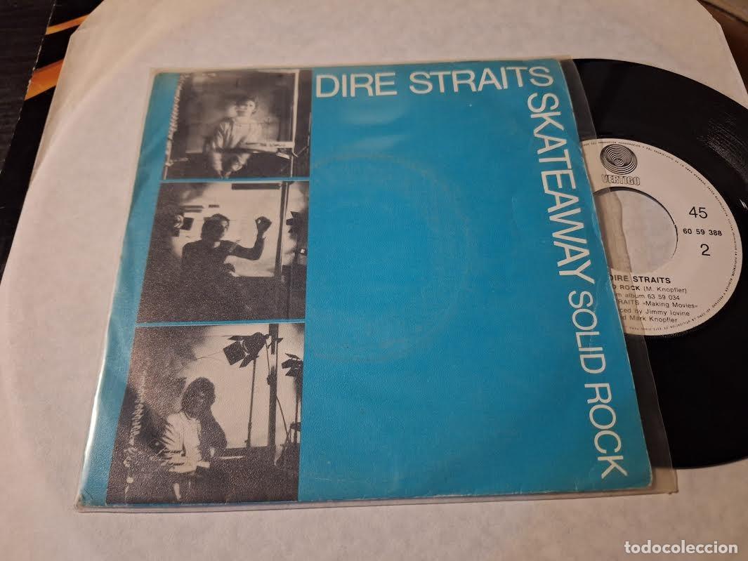 Discos de vinilo: DIRE STRAITS - SKATEAWAY / SOLID ROCK 7&rdquo; SINGLE VERTIGO 1981 - ROCK - Foto 1