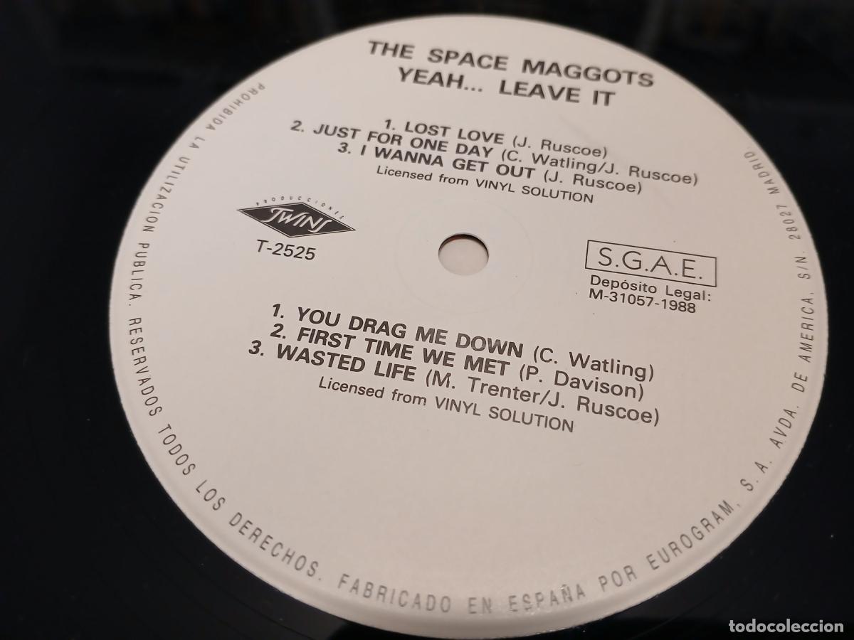 Discos de vinilo: Vinilo de Space Maggots -Yeah...leave it!- (1988) LP disco vinilo - Foto 2