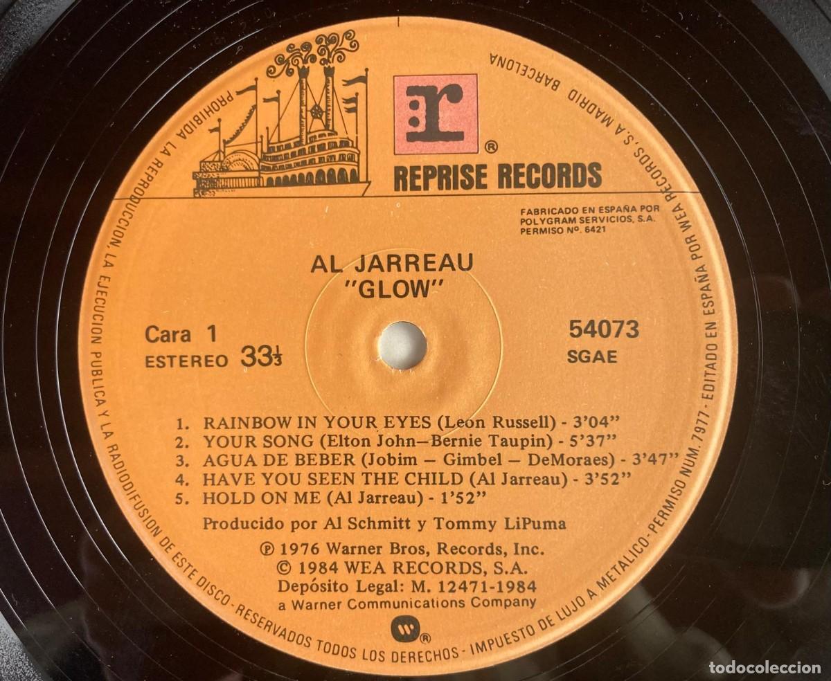 Discos de vinilo: AL JARREAU - AL JARREAU GLOW - Foto 2