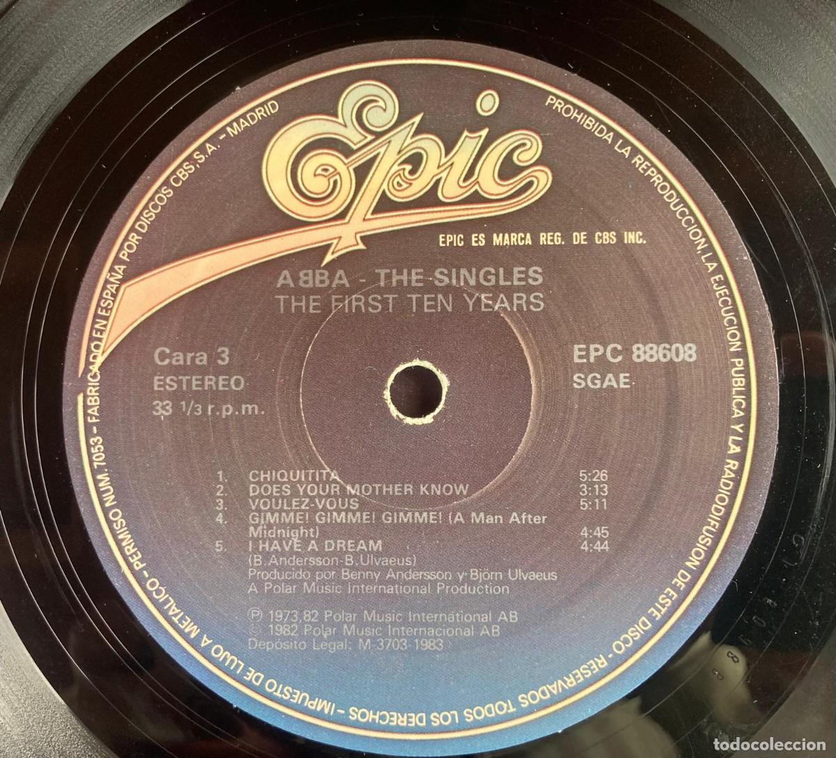Discos de vinilo: ABBA - THE SINGLES TEN FIRST YEARS - Foto 5