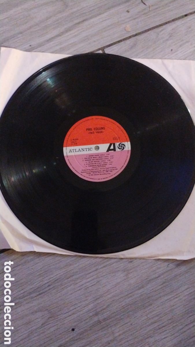 Discos de vinilo: PHIL COLLINS-FACE VALUE-LP-ATLANTIC/SPAIN-IB - Foto 3