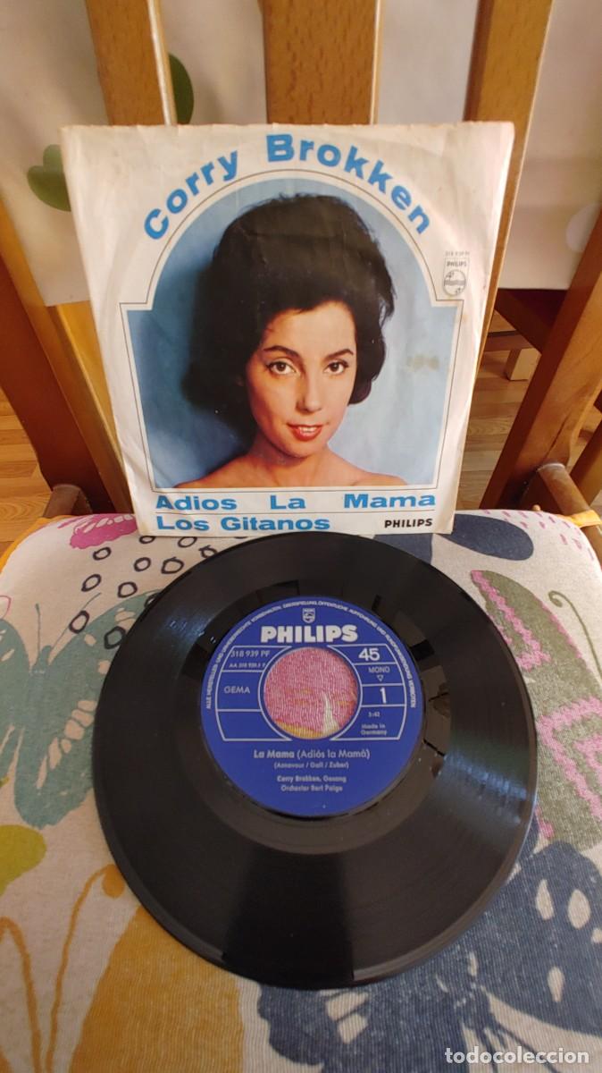 Discos de vinilo: CORRY BROKKEN-SINGLE ADIOS LA MAMA-GERMANY - Foto 1