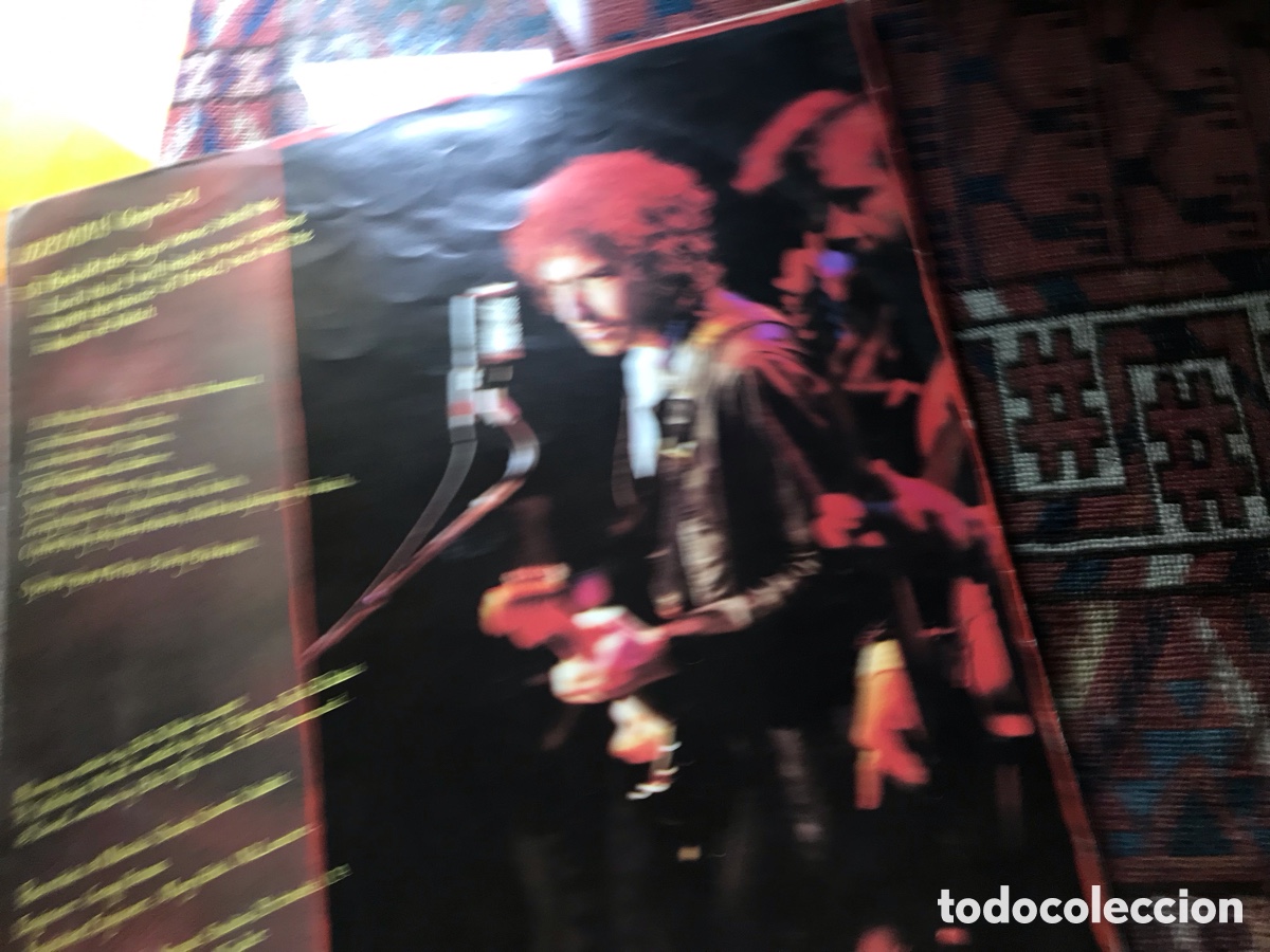 Discos de vinilo: Encarte y letra de Saved. Bob Dylan - Foto 2