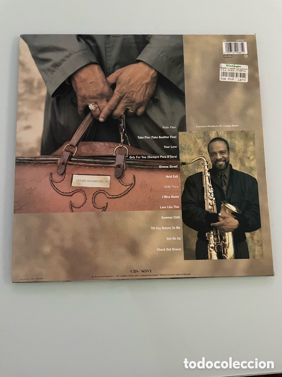 Discos de vinilo: Disco vinilo.- Grover Washington, Jr. Next Exit. CBS Sony 1992 - Foto 5