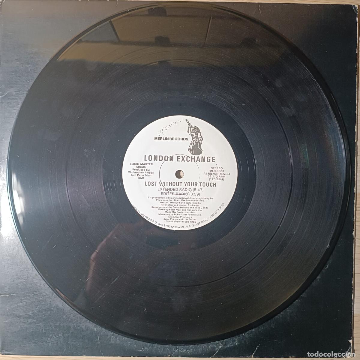 Discos de vinilo: LONDON ECHANGE - Lost Without Your Touch 12&rdquo; Maxi - Foto 2