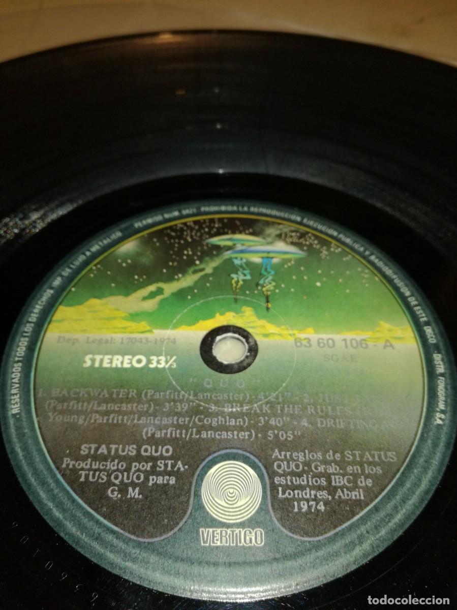 Discos de vinilo: STATUS QUO-QUO-ORIGINAL ESPA&Ntilde;OL 1974 - Foto 3