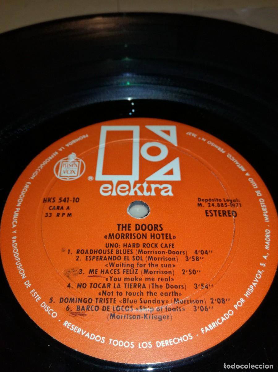 Discos de vinilo: THE DOORS-MORRISON HOTEL-GATEFOLD-ORIGINAL ESPA&Ntilde;OL 1971 - Foto 4