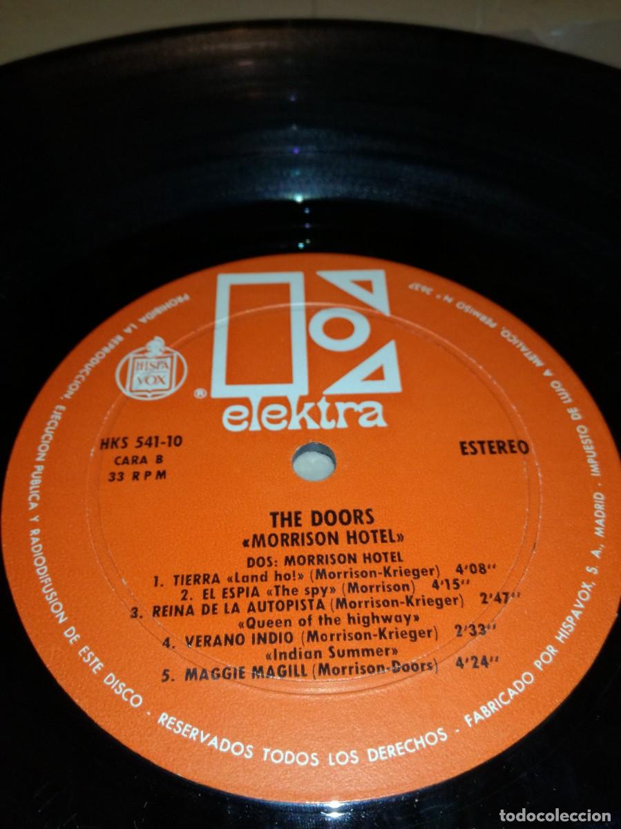 Discos de vinilo: THE DOORS-MORRISON HOTEL-GATEFOLD-ORIGINAL ESPA&Ntilde;OL 1971 - Foto 5